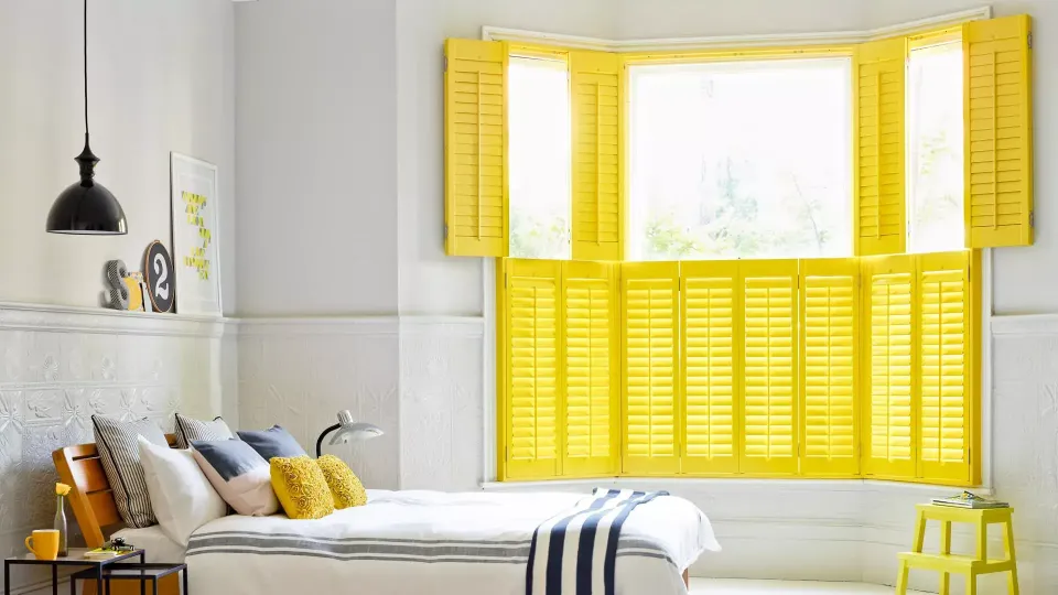 full height yellow shutter